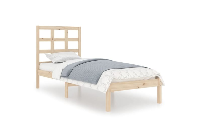beBasic sengeramme 90x190 Single massivt træ - Brun - Møbler - Senge - Sengeramme & sengestel
