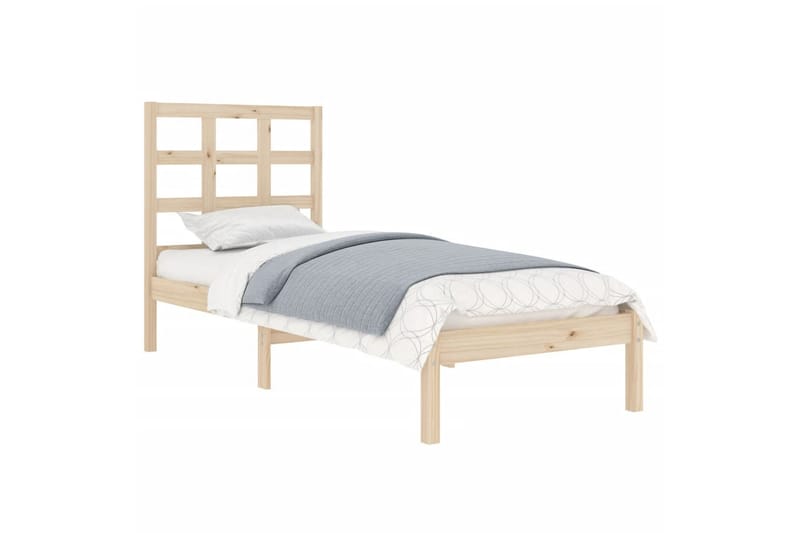 beBasic sengeramme 90x190 Single massivt træ - Brun - Møbler - Senge - Sengeramme & sengestel