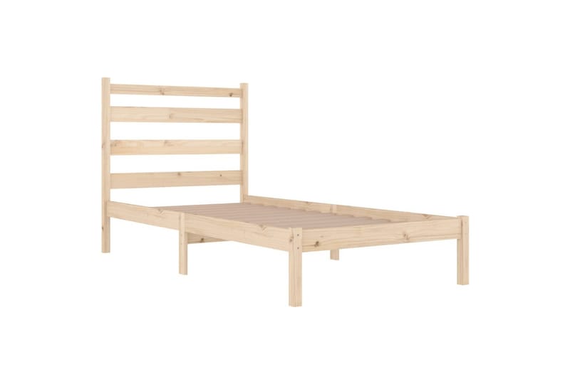 beBasic sengeramme 90x200 cm massivt fyrretræ - Brun - Møbler - Senge - Sengeramme & sengestel