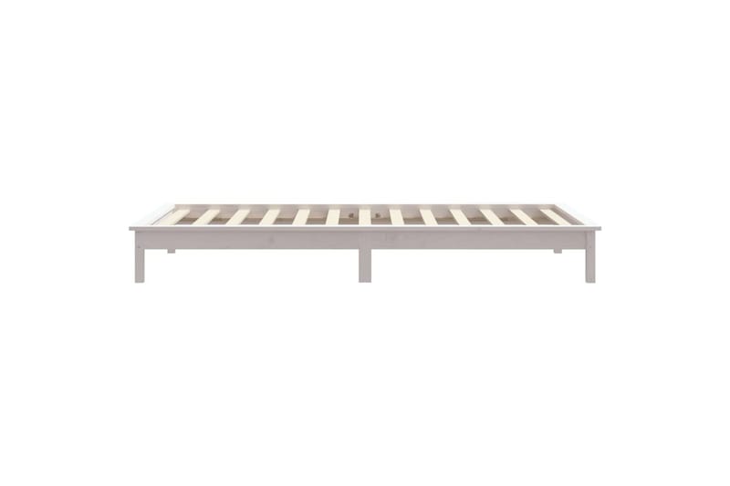 beBasic sengeramme 90x200 cm massivt fyrretræ hvid - Hvid - Sengeramme & sengestel