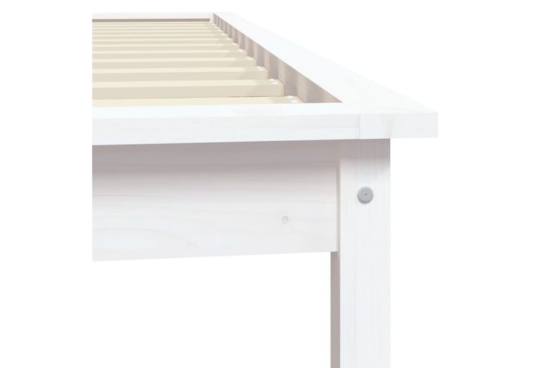 beBasic sengeramme 90x200 cm massivt fyrretræ hvid - Hvid - Møbler - Senge - Sengeramme & sengestel