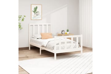 beBasic sengeramme 90x200 cm massivt fyrretræ hvid - Hvid - Møbler - Senge - Sengeramme & sengestel