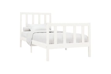 beBasic sengeramme 90x200 cm massivt fyrretræ hvid - Hvid - Møbler - Senge - Sengeramme & sengestel