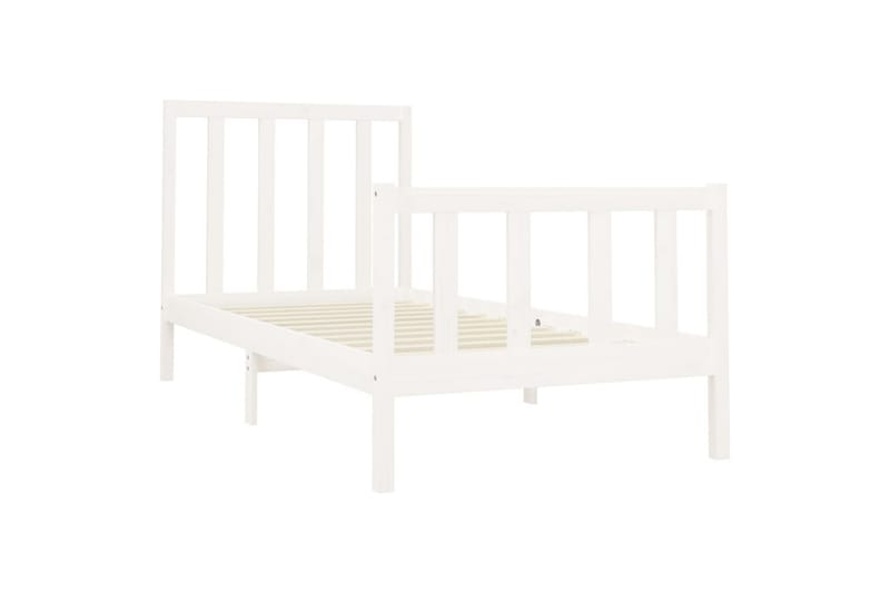 beBasic sengeramme 90x200 cm massivt fyrretræ hvid - Hvid - Møbler - Senge - Sengeramme & sengestel