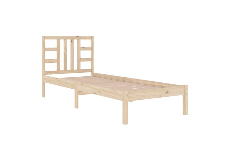 beBasic sengeramme 90x200 cm massivt træ - Brun - Sengeramme & sengestel