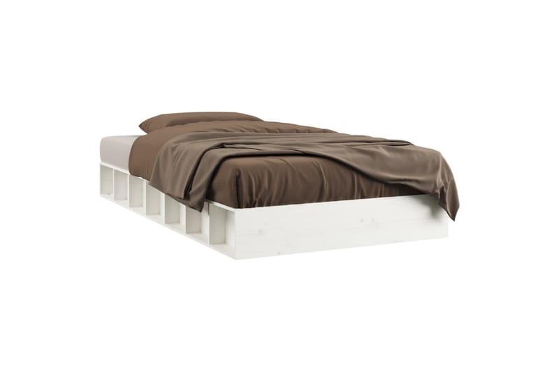 beBasic sengeramme 90x200 cm massivt træ hvid - Hvid - Møbler - Senge - Sengeramme & sengestel