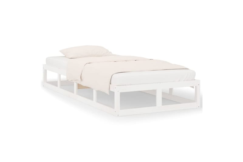 beBasic sengeramme 90x200 cm massivt træ hvid - Hvid - Møbler - Senge - Sengeramme & sengestel