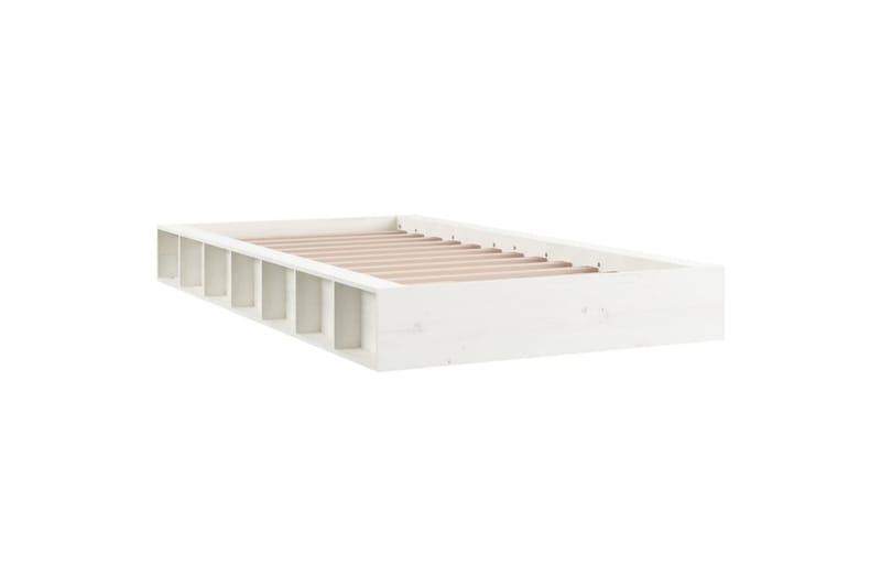 beBasic sengeramme 90x200 cm massivt træ hvid - Hvid - Møbler - Senge - Sengeramme & sengestel