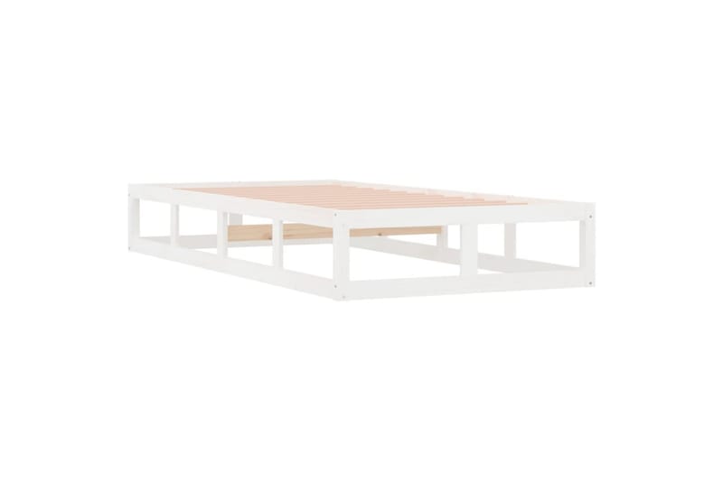 beBasic sengeramme 90x200 cm massivt træ hvid - Hvid - Møbler - Senge - Sengeramme & sengestel