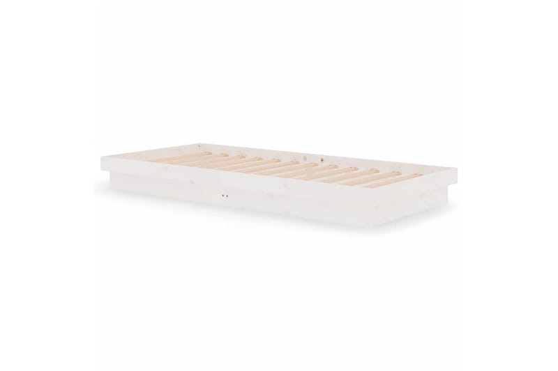 beBasic sengeramme 90x200 cm massivt træ hvid - Hvid - Møbler - Senge - Sengeramme & sengestel