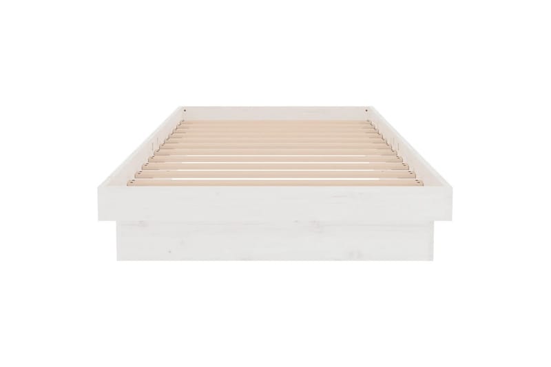 beBasic sengeramme 90x200 cm massivt træ hvid - Hvid - Møbler - Senge - Sengeramme & sengestel