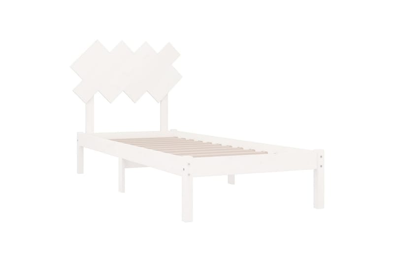 beBasic sengeramme 90x200 cm massivt træ hvid - Hvid - Møbler - Senge - Sengeramme & sengestel