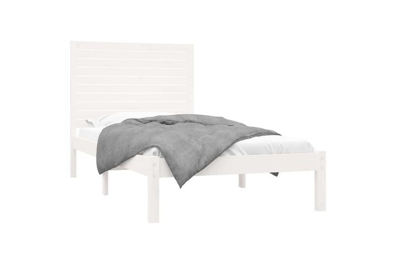 beBasic sengeramme 90x200 cm massivt træ hvid - Hvid - Møbler - Senge - Sengeramme & sengestel