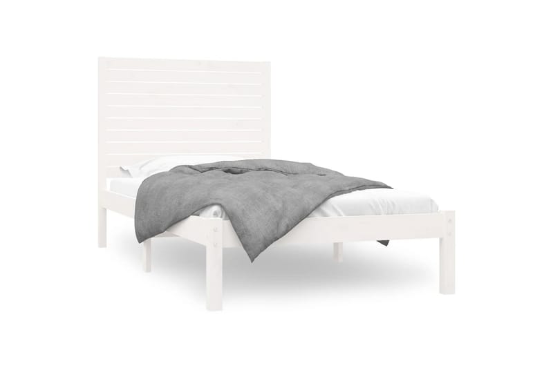 beBasic sengeramme 90x200 cm massivt træ hvid - Hvid - Møbler - Senge - Sengeramme & sengestel
