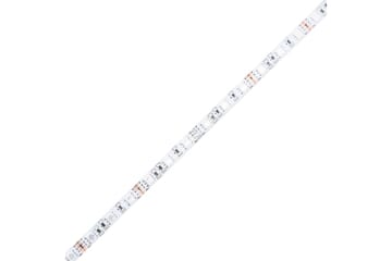 beBasic sengeramme med LED-lys 100x200 cm massivt træ - Brun - Møbler - Senge - Sengeramme & sengestel