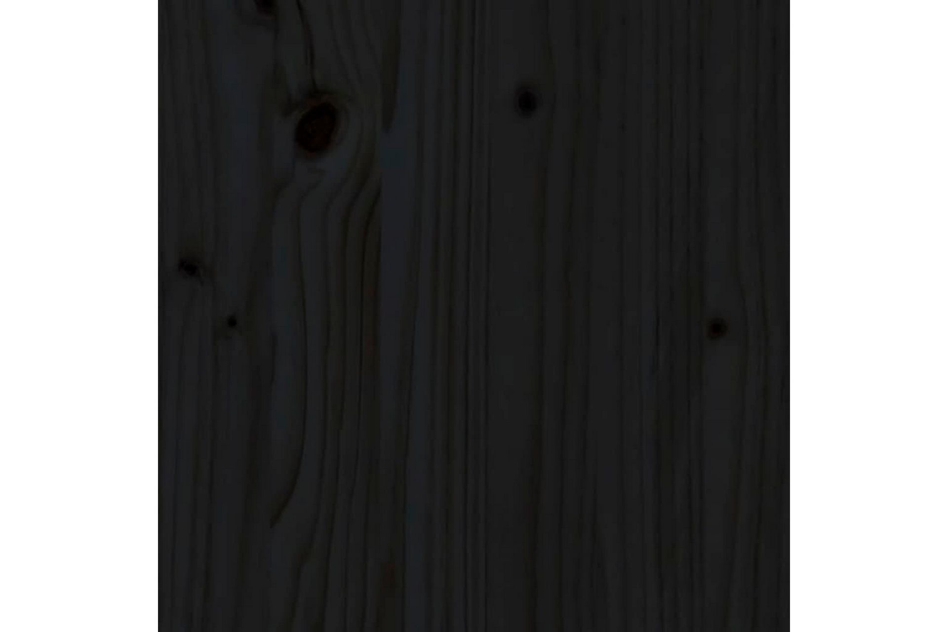 beBasic sengeramme med LED-lys 100x200 cm massivt træ sort - Sort - Møbler - Senge - Sengeramme & sengestel