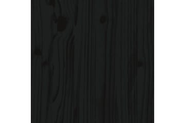 beBasic sengeramme med LED-lys 200x200 cm massivt træ sort - Sort - Møbler - Senge - Sengeramme & sengestel