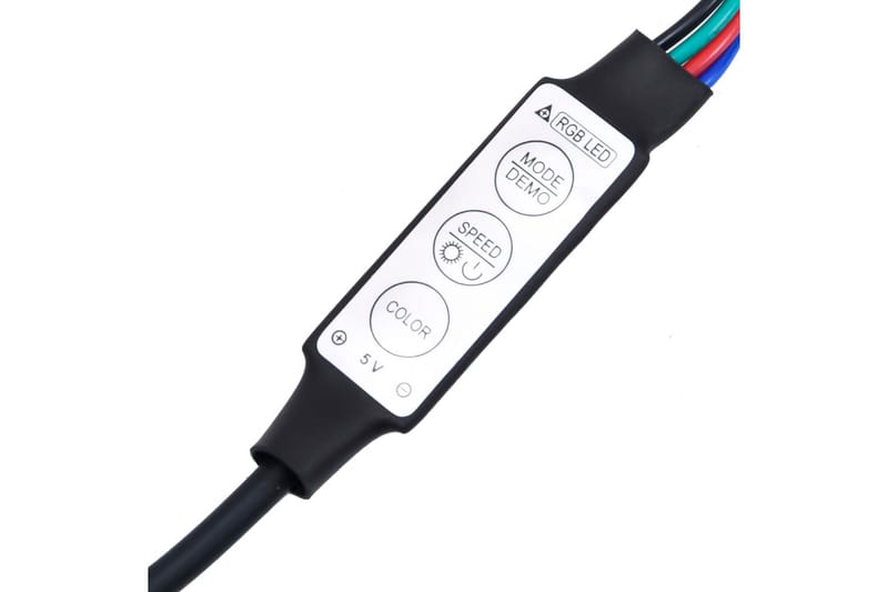 beBasic sengeramme med LED-lys 90x200 cm massivt træ hvid - Hvid - Møbler - Senge - Sengeramme & sengestel