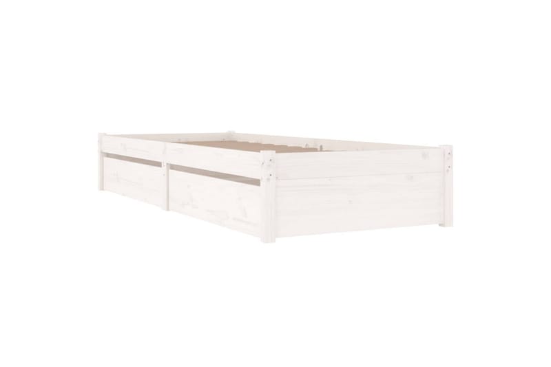 beBasic sengeramme med skuffer 100x200 cm hvid - Hvid - Møbler - Senge - Sengeramme & sengestel