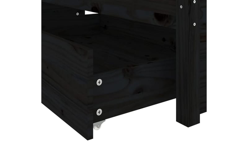 beBasic sengeramme med skuffer 120x190 cm Small Double sort - Sort - Møbler - Senge - Sengeramme & sengestel