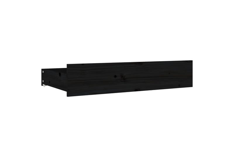 beBasic sengeramme med skuffer 135x190 cm dobbelt sort - Sort - Møbler - Senge - Sengeramme & sengestel