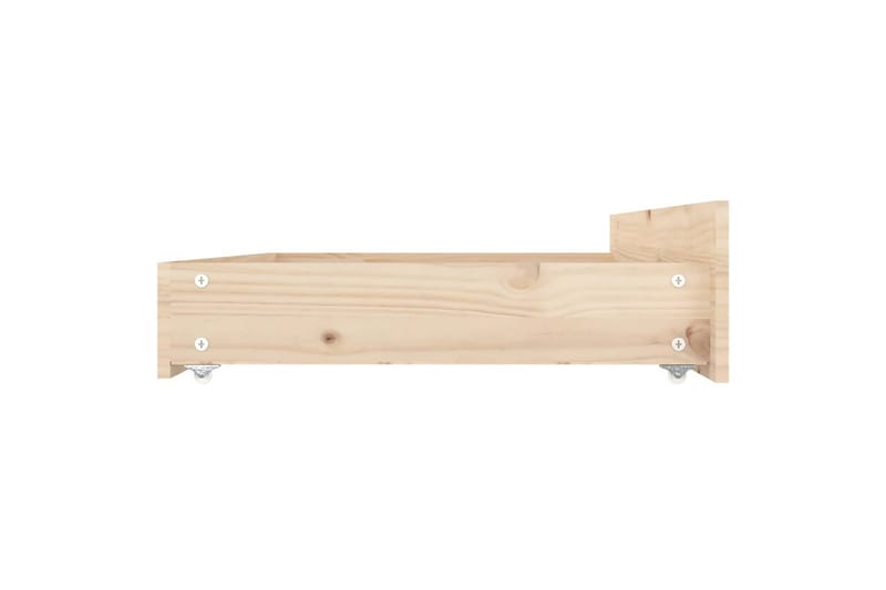 beBasic sengeramme med skuffer 140x190 cm - Brun - Møbler - Senge - Sengeramme & sengestel