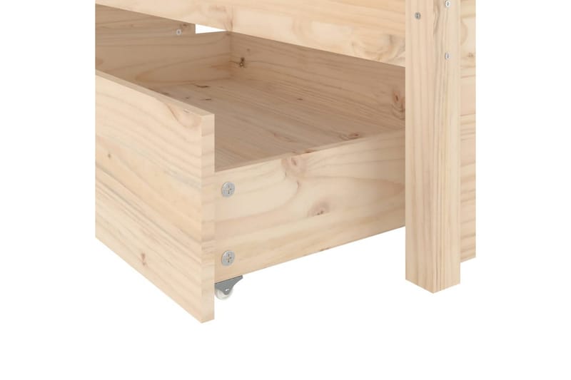 beBasic sengeramme med skuffer 140x190 cm - Brun - Møbler - Senge - Sengeramme & sengestel