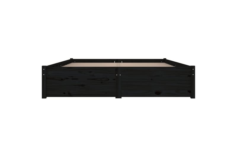 beBasic sengeramme med skuffer 140x190 cm dobbelt sort - Sort - Møbler - Senge - Sengeramme & sengestel