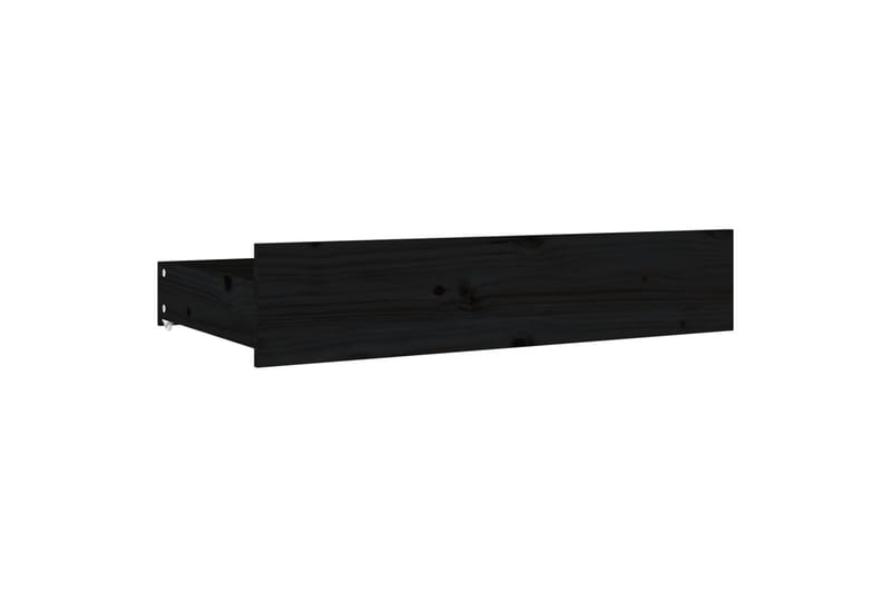 beBasic sengeramme med skuffer 140x190 cm sort - Sort - Møbler - Senge - Sengeramme & sengestel