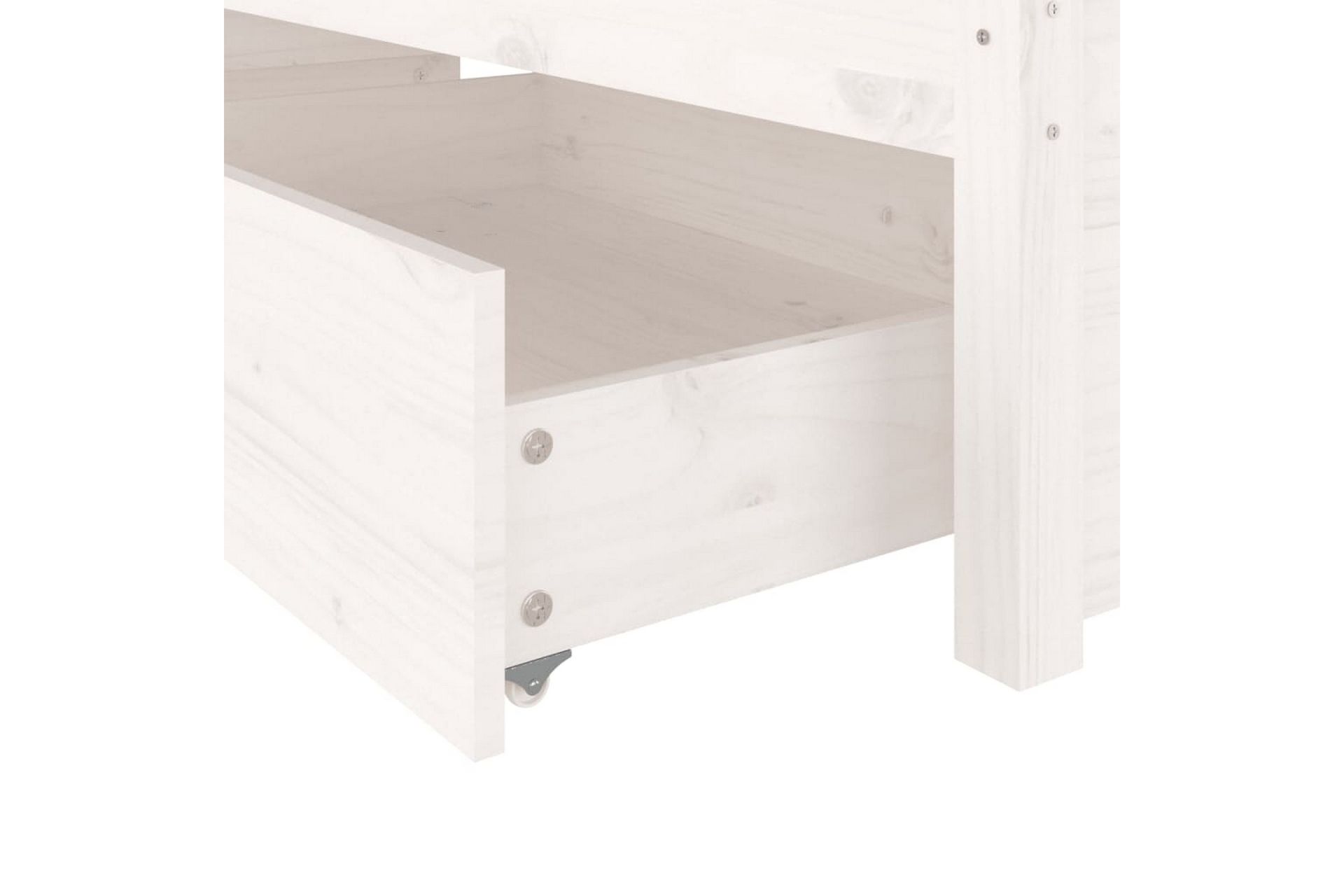 beBasic sengeramme med skuffer 140x200 cm hvid - Hvid - Møbler - Senge - Sengeramme & sengestel