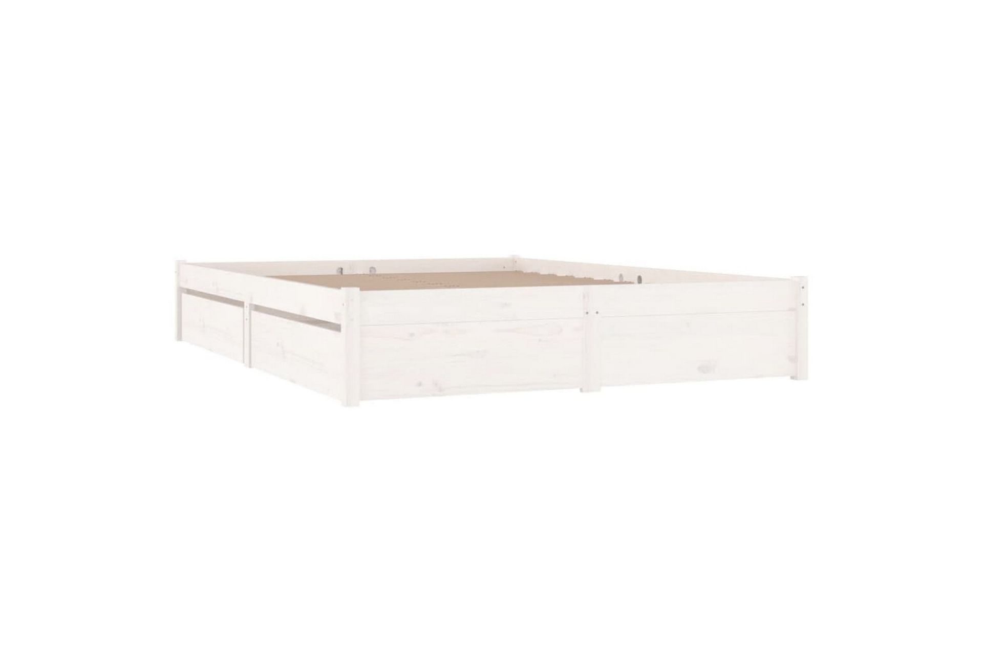 beBasic sengeramme med skuffer 140x200 cm hvid - Hvid - Møbler - Senge - Sengeramme & sengestel