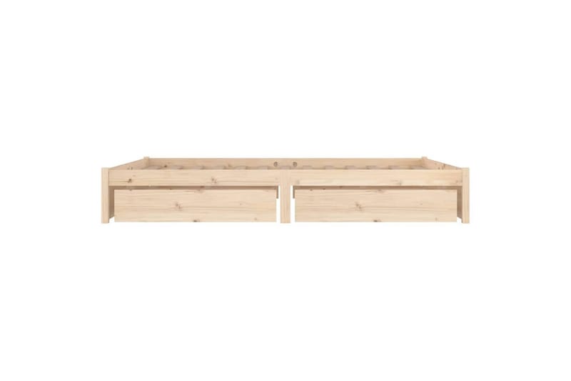 beBasic sengeramme med skuffer 150x200 cm King Size - Brun - Møbler - Senge - Sengeramme & sengestel