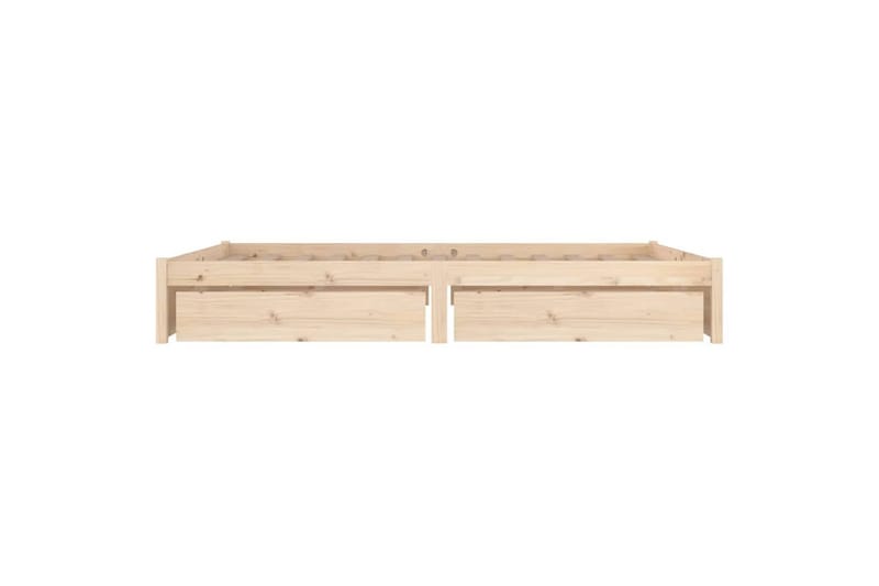 beBasic sengeramme med skuffer 150x200 cm King Size - Brun - Sengeramme & sengestel