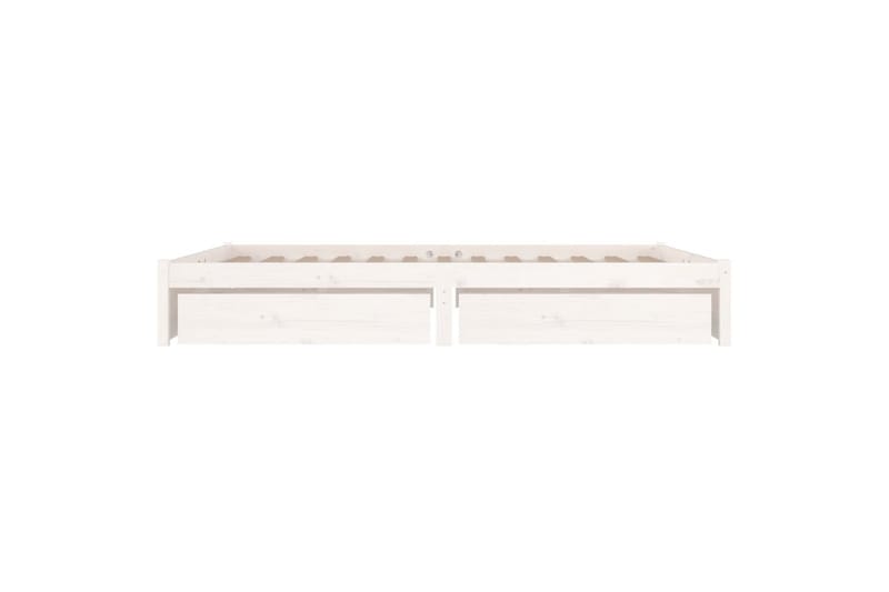 beBasic sengeramme med skuffer 150x200 cm King Size hvid - Hvid - Møbler - Senge - Sengeramme & sengestel
