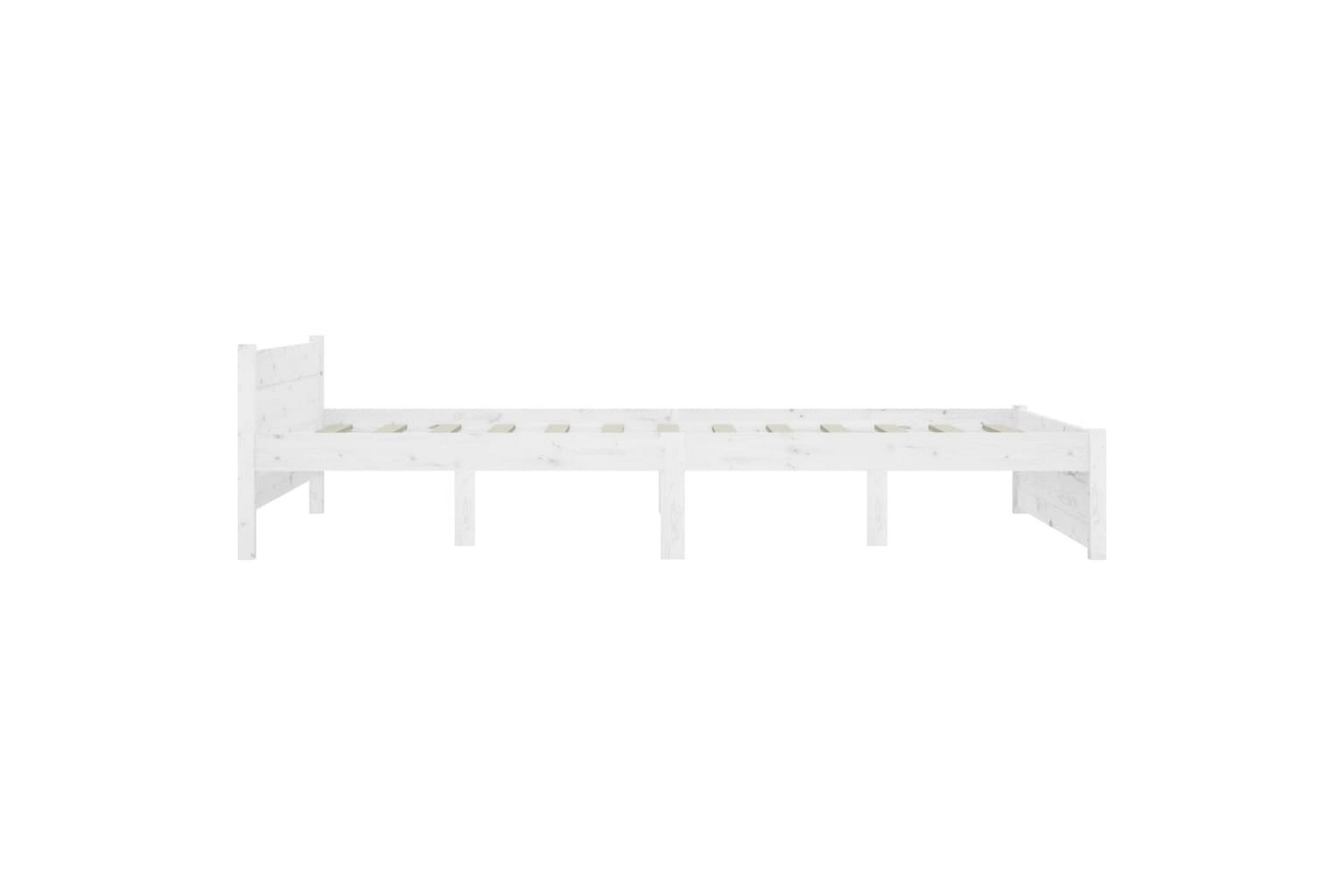 beBasic sengeramme med skuffer 150x200 cm King Size hvid - Hvid - Møbler - Senge - Sengeramme & sengestel