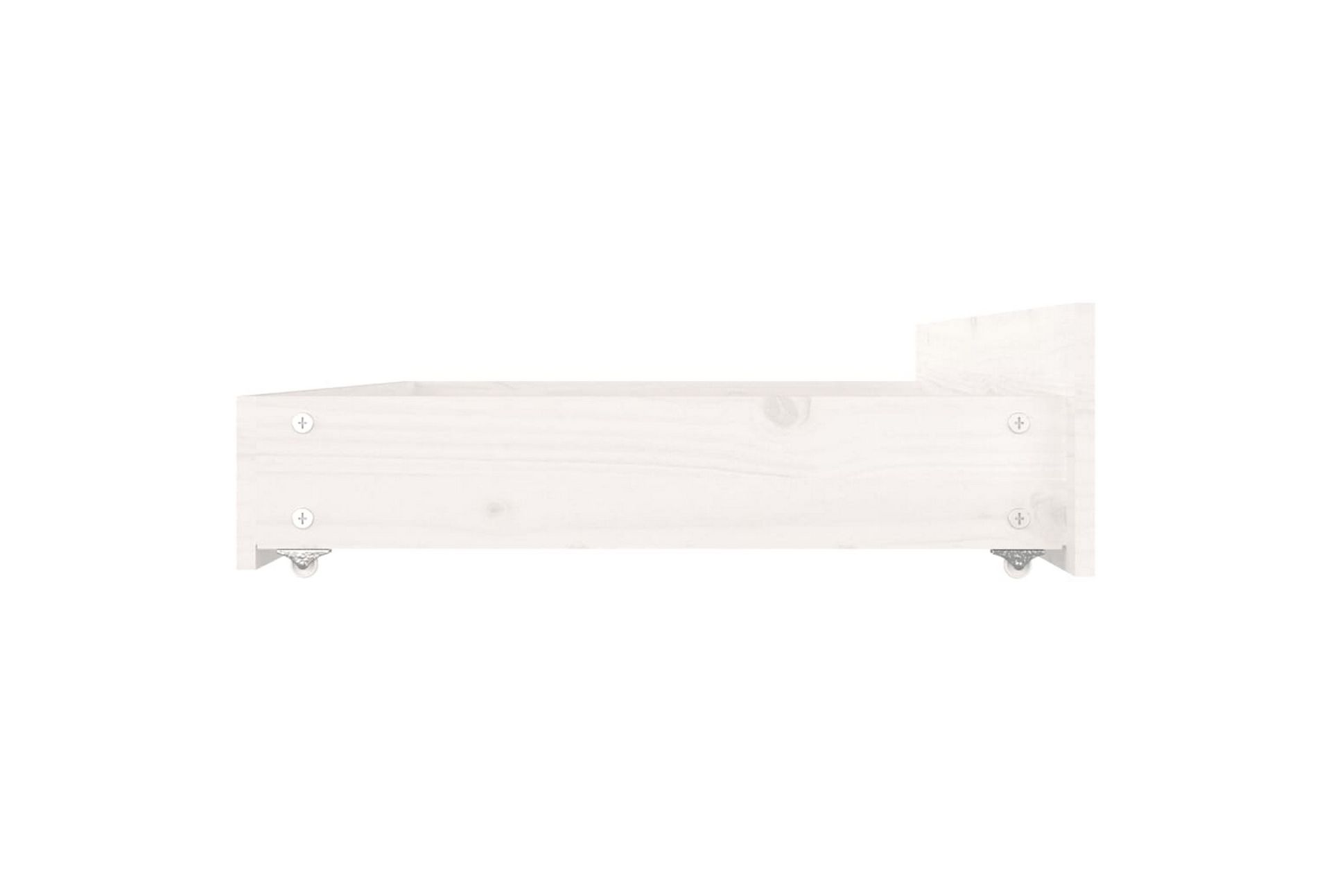 beBasic sengeramme med skuffer 150x200 cm King Size hvid - Hvid - Møbler - Senge - Sengeramme & sengestel