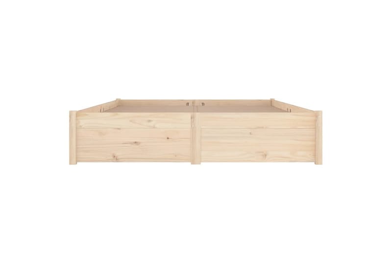 beBasic sengeramme med skuffer 200x200 cm - Brun - Møbler - Senge - Sengeramme & sengestel