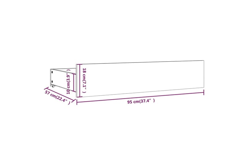 beBasic sengeramme med skuffer 200x200 cm - Brun - Møbler - Senge - Sengeramme & sengestel