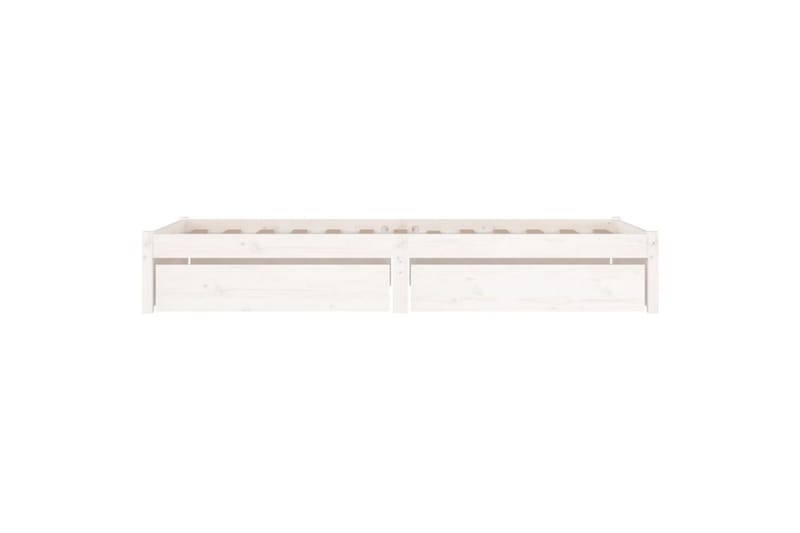 beBasic sengeramme med skuffer 90x200 cm hvid - Hvid - Møbler - Senge - Sengeramme & sengestel