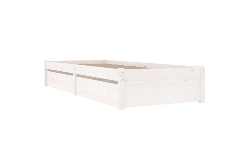 beBasic sengeramme med skuffer 90x200 cm hvid - Hvid - Møbler - Senge - Sengeramme & sengestel