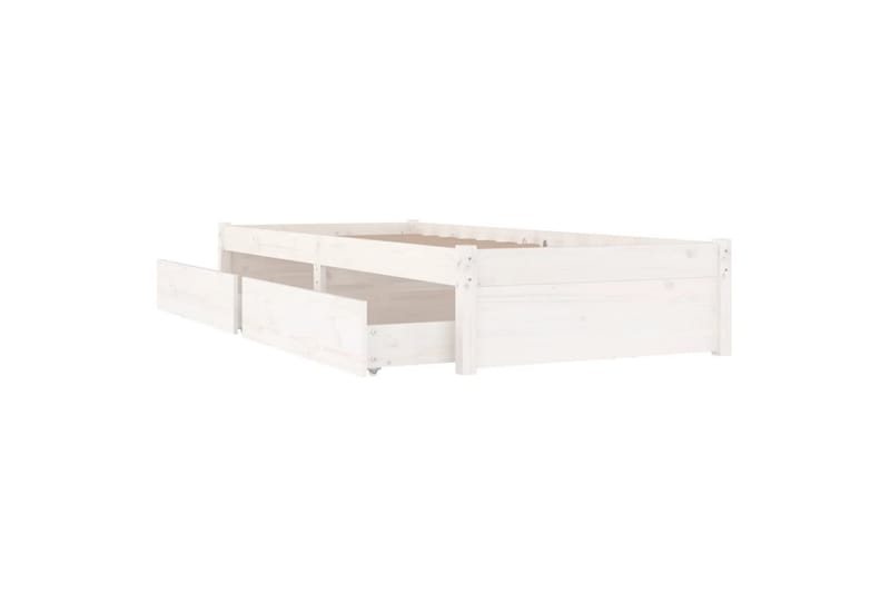 beBasic sengeramme med skuffer 90x200 cm hvid - Hvid - Møbler - Senge - Sengeramme & sengestel