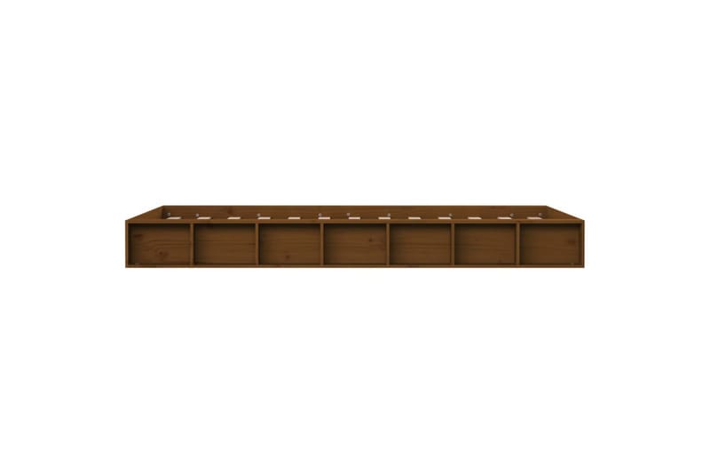 beBasic sengestel 75x190 cm Small Single massivt træ gyldenbrun - Brun - Møbler - Senge - Sengeramme & sengestel