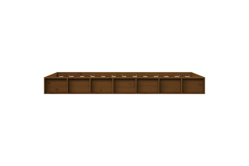 beBasic sengestel 75x190 cm Small Single massivt træ gyldenbrun - Brun - Sengeramme & sengestel