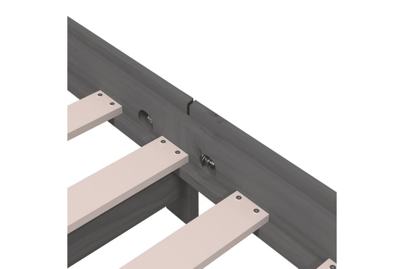 beBasic stabelbar seng 75x190 cm massivt fyrretræ grå - GrÃ¥ - M�øbler - Senge - Sengeramme & sengestel