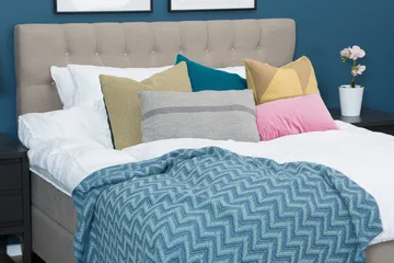 Bed Deluxe Komplet Sengepakke 180x200 cm - Beige - Møbler - Senge - Komplet sengepakke