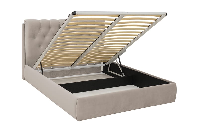 Bedford Sengpakke med Opbevaring 160x200 cm - Beige - Møbler - Senge - Komplet sengepakke