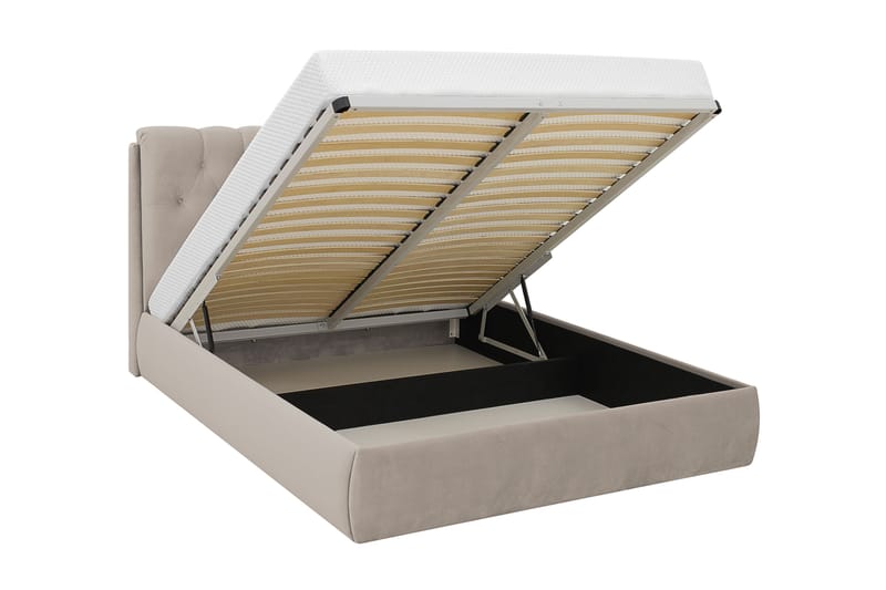 Bedford Sengpakke med Opbevaring 160x200 cm - Beige - Møbler - Senge - Komplet sengepakke
