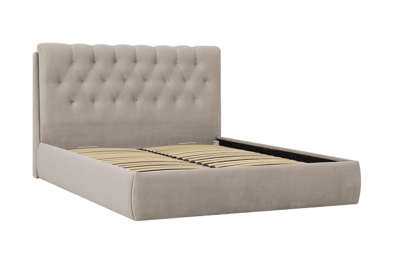Bedford Sengpakke med Opbevaring 160x200 cm - Beige - Møbler - Senge - Komplet sengepakke