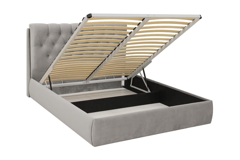 Bedford Sengpakke med Opbevaring 160x200 cm - Grå - Møbler - Senge - Komplet sengepakke