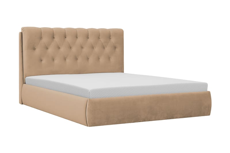 Bedford Sengpakke med Opbevaring 160x200 cm - Lysebrun - Møbler - Senge - Komplet sengepakke
